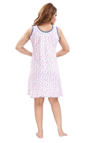 Image of ATTEMPT Women's Cotton Printed Knee Length Night Dress