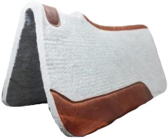 Western horse Felt Sottosella/sottosella sagomato in feltro di lana di alta qualità nelle misure 81,28 x 81,28 cm e 76,2 x 76,2 cm A18 (81,28 x 81,28 cm)