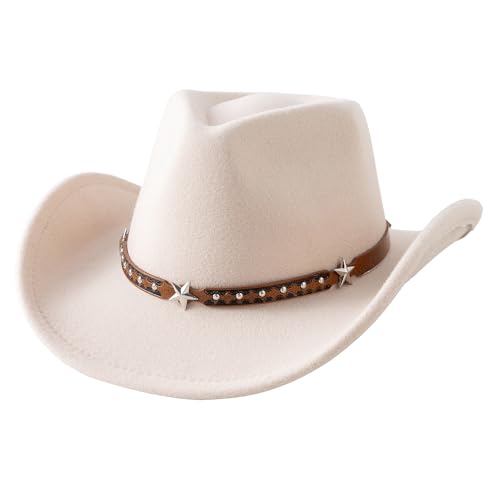 Jastore Toddler Baby Cowboy Hat Infant Baby Boys Girl Cowgirl Hats Kids Western Cowboy Hat (US, Age, 18 Months, 4 Years, Beige)
