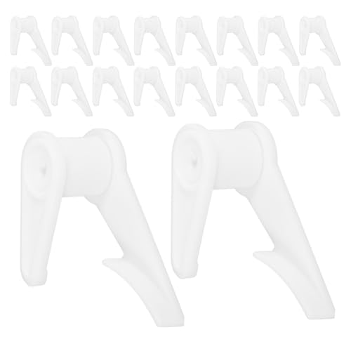 Sosoport 30 Piezas Clips de Plástico para Fijación de Pantallas de Lámpara de Techo Soportes de Montaje para Tiras LED Clip para Accesorios de Lámparas y Focos