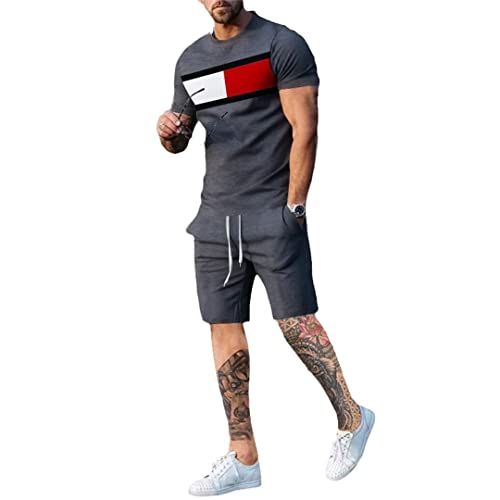Ensemble d'été homme t-shirt et short pour éviter la chaleur en extérieur