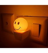 HOARD 0.5W LED Night Lamp with Smily Face | Attractive Night Light | Night Lamp for Bedroom - Pac...