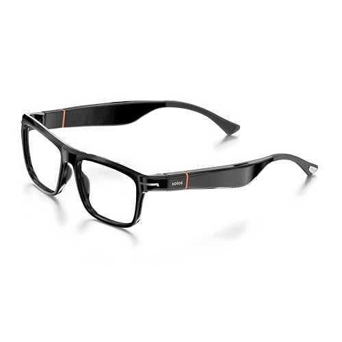Lunettes IA Solos Hydro X noir brillant avec traduction