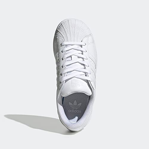 Image of adidas Originals Unisex-Child Superstar Sneaker, White /White /White, 11 Little Kid