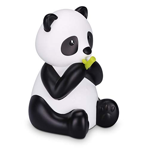 Navaris Veilleuse LED Enfant Panda - Lampe de Nuit pour Chambre Enfant Bébé avec Changement de Couleur et Minuteur - Veilleuse Nomade Sur Pile