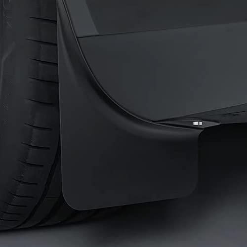 Image of Car Mud Flaps Splash Guards Rear Mud Flap Compatible with 2024 2020 2021 2022 2023 2024 Tesla Model Y Accessories (No Need to Drill Holes, Set of 4)