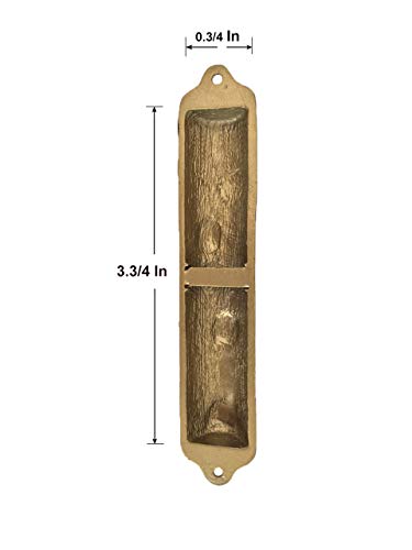 Bless This House Mezuzah Case - Pomegranate Tree Design Judaica, Door Mezuza Case 4"