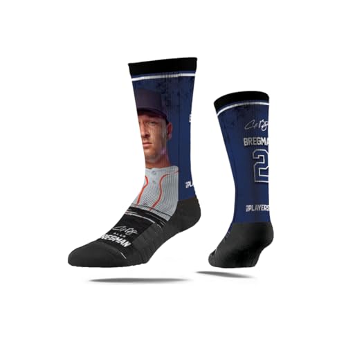 Strideline MLBPA Alex Bregman Premium Crew Sock 1 Pair - Player Profile Collection