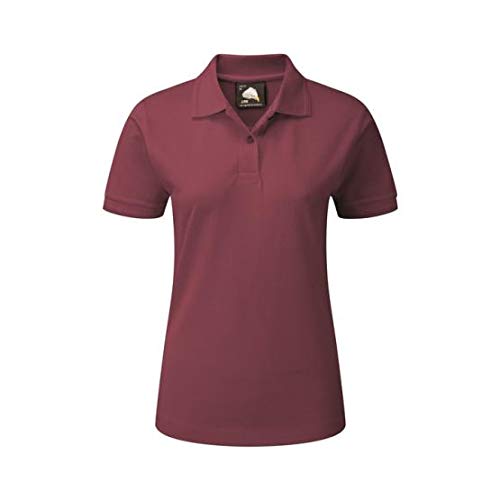 ORN Workwear 1160 Wren Ladies Poloshirt, Burgundy, 10 Size, Pack of 10