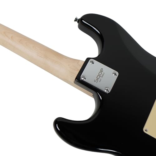 Image of SEST230 HSS Electric Guitar with Bag | Beginner Electric Guitar Kit with HSS Pickups, Basswood Body, Maple Neck & Rosewood Fretboard, Tremolo Bridge| Includes Padded Gig Bag & Allen Key