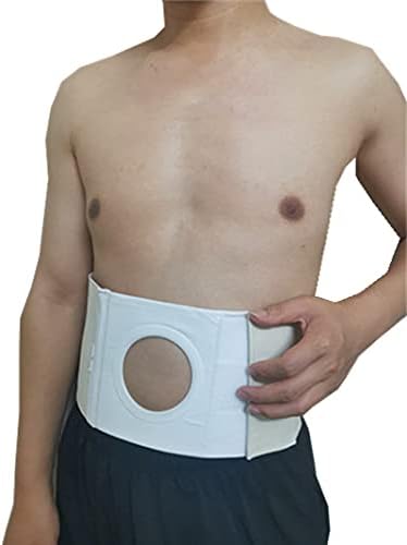 Vista 7 de Carpeta abdominal unisex para ostomía (apertura de 3.14 pulgadas) Cinturón de ostomía Hernia Colostomía Cinturón de colostomía Bolsa de soporte