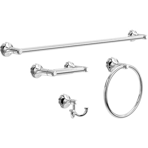 Franklin Brass Woodruff 4-Piece Bathroom Set Polished Chrome 18" +