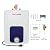 thermomate Mini Tank Water Heater Electric UL Listed, ES150B 1.3 Gallon Point of Use Under Sink Water Heater, 120V Corded Wall or Floor Mounted