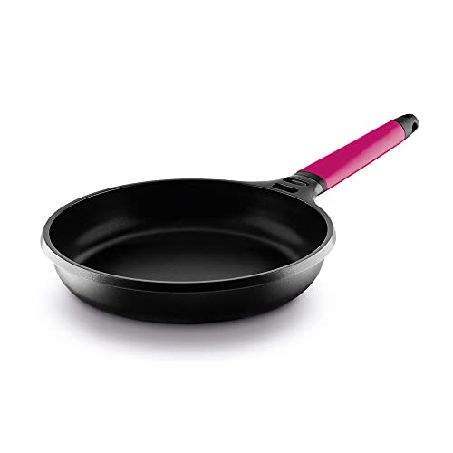 CASTEY - Sartén de Inducción Castey, Modelo F14-I20, Color Magenta, Tamaño 20 cm, Aluminio y Mango Desmontable, Revestimiento Antiadherente, sin PFOA, Base Full Induction, Apta para Todas las Cocinas