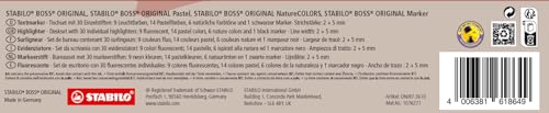 STABILO BOSS ORIGINAL - Highlighter - Deskset of 30 - with 9 Neon Colours, 14 Pastel Colours, 6 NatureCOLORS and 1 Black Marker - Image 2