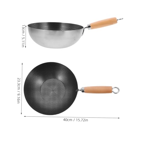 Sartén Wok Antiadherente de Acero Inoxidable Cabilock miniatura 2