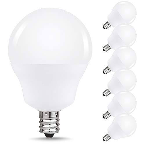 JandCase LED Globe Candelabra Light Bulbs, 2.5W(25W Equivalent), 250lm, Soft White 3000K, LED