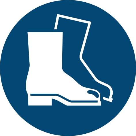 Sticker - Diameter cm - UV and Weather Resistant - ISO 7010 - Sustainable - Mandatory Sign (5 cm, Mix), blue - Image 4
