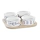 APERITIVO SET 5 GRES BAMBU 19,7X19,7X1 SALITRE