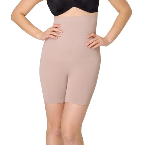 Maidenform womens Seamless Shapewear, Tummy Control Thigh Shaper Shorts, High-waist Thigh Slimmer With Firm Control