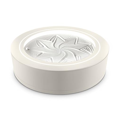 Homedics 11” Drift Sandscape, Compact Zen Garden, Smart LED Lighting, Wi-Fi Enabled (Cream)