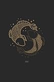  Ying-Yang Koikarpfen: ANGLER NOTIZBUCH / NOTIZHEFT A5 (6x9 inch) 120 Seiten liniert für Koi Fisch, Japan Fans, Yoga Tätowierte Sammler und Züchter  ... für, Asien Fans, Fischer Aquariumbesitz