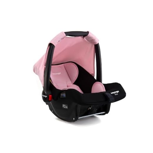Voyage Bebê Conforto Infantil para Carro Beta, Cinto 3 Pontos, Capota Removível Grupo 0+ (Até 13kgs), Rosa Mescla
