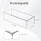 Sezanrpt Acryl Regal Riser 30x12x7.5cm Packung von 2, Desktop rechteckige Acryl Tablett Sockel Ständer für Figur, Taschen, 30x12x7.5cm
