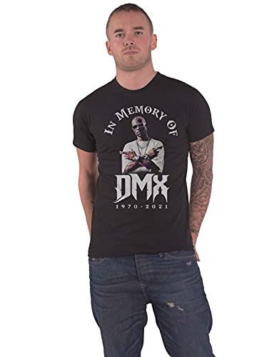 Image of DMX T Shirt in Memory Logo Official Mens Black XL