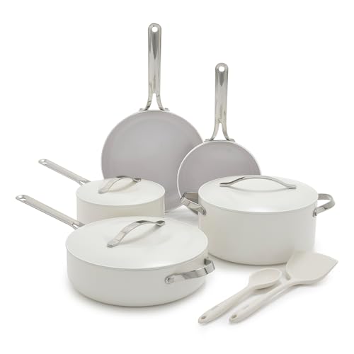 GreenPan Nova 10-Piece Cookware Pots & Pans Set, Oprah’s Favorite...