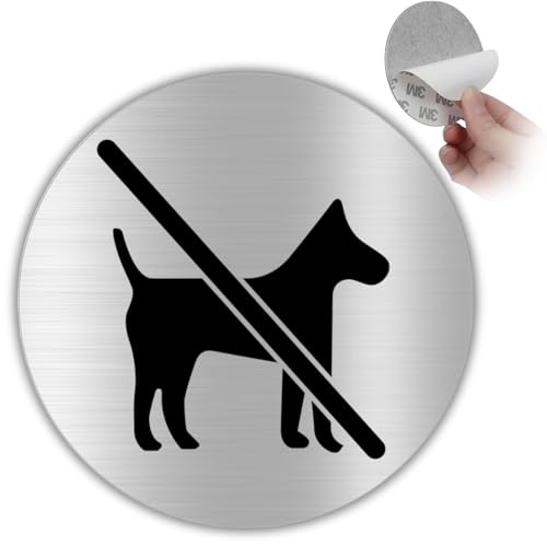 🛡️ ALLUMINIO DI QUALITÀ: Il segno divieto di cani è realizzato in alluminio di alta qualità, resistente alle intemperie e facile da pulire, garantendo la sua durabilità sia per interni che per esterni.