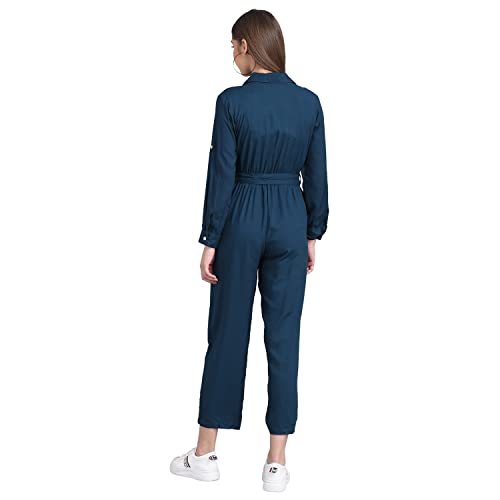 Image of THE DRY STATE Women's Smocked Jumpsuit Shoulder Tie Up