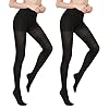 Womens Opaque Slimming Tights -High Waist Tummy Compression Pantyhose with Control Top…