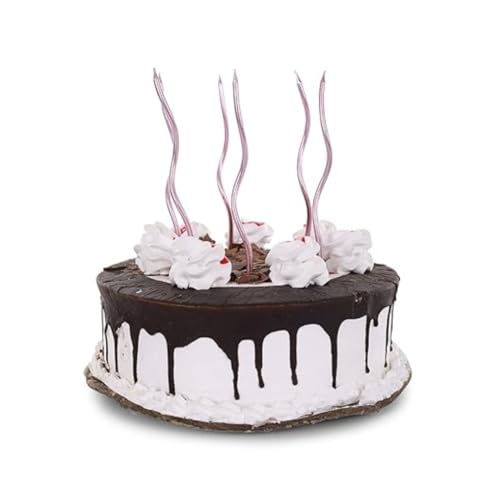 Image of Wanna Party Twisty Metallic Pink Spiral Candles - 6pc, Twisty Candles for Birthday, Baby Shower, Wedding Party & Cake Decoration, Pink (Pack of 2)