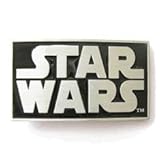 Pewter Belt Buckle Cartoon Star Wars Logo CA-052