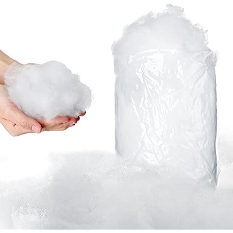 Tatuo Weihnachten Kunstschnee Dekor Künstliche Schnee Faser Flauschige Schnee Faser Indoor Schneedecke für Winter Mantel Dorf Cover