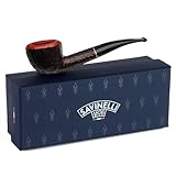 Savinelli Roma 316 KS - Rome Inspired Italian Briar Wood Pipe, Hand Crafted in Italy, Traditional Wood Pipes From Italy, Bent Pot Shaping, 6mm