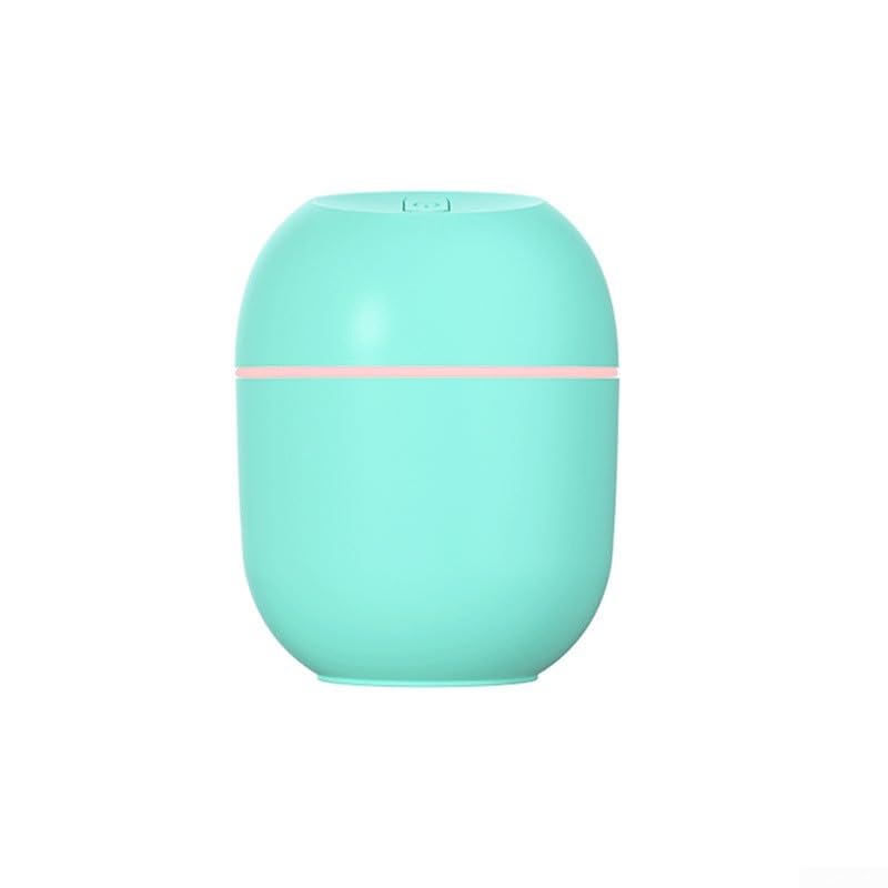 Humidificador de vapor frío de mesa de 220 ml, difusor de aceite de aire para relajación y comodidad (verde 2)