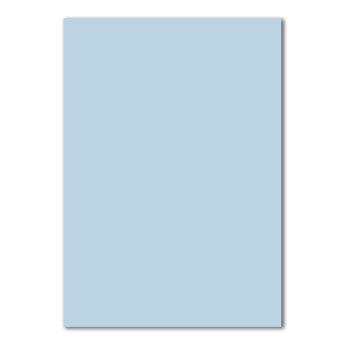 Set di 400 fogli di carta da lettere DIN A4 con buste foderate in formato C6, incollaggio a umido, azzurro (blu)
