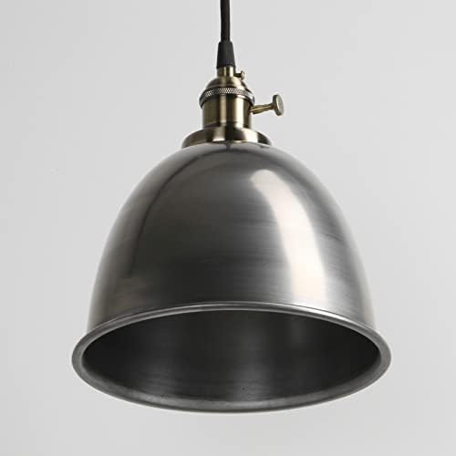 PathsOn Industrial Vintage Loft Bar Kitchen Island Edison Metal Chandelier Hanging Pendant Ceiling Light Lamp Fixture Switch Lighting E27 (Dark Green)