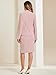 Allegra K Suits 2 Piece Skirt Set for Women's Business Office Outfits Collarless Blazer Pencil Skirts Suit Sets Medium Pink