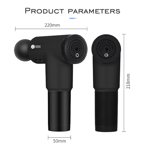 Massage Gun for Deep Tissue, Back Neck Muscle Relief, Percussion Massager for Athletes, Body Back Muscle Massager with 4 Massages Heads & Silent Brushless Motor - Image 3