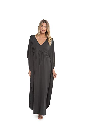 Barefoot Dreams Luxe Milk Jersey Paradise Cove Caftan, Ankle Length Dress