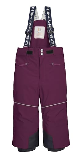 First Instinct by killtec Kinder Skihose/Funktionshose mit Trägern und Schneefang FISW 48 MNS SKI PNTS, Pflaume, 122/128, 43392-000