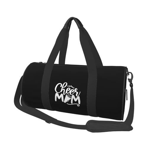 Cheer Mom Convertible Garment Bag with Shoulder Strap, Carry on Garment Duffel Bag for Men Women - Rolling Foldable for Travel Luggage Bags (Black)