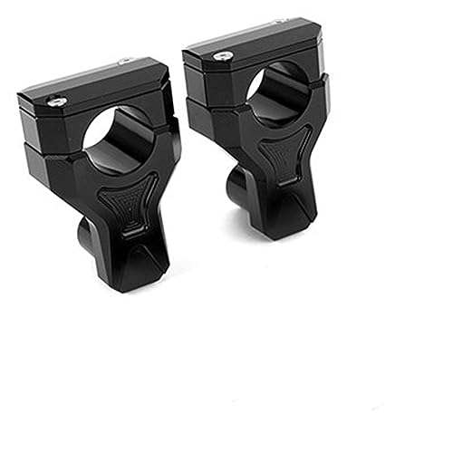 Abrazadera elevadora CNC de 22mm para manillar de moto con elevación ergonómica naranja 3