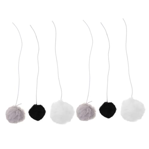 ifundom 6pcs Interactive Cat Balls Soft Lightweight Pet for Indoor Cats Fun Teaser Balls and Relief for Engaging Playtime