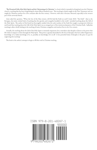 The Promised Gift of the Holy Spirit and the Christening of a Christian