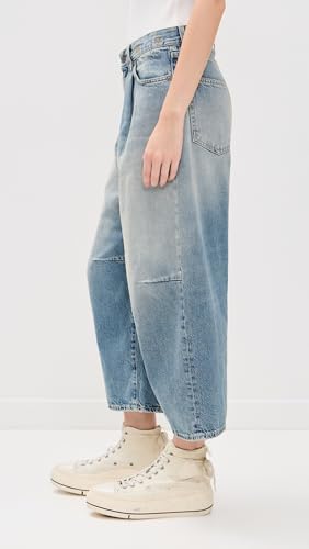 R13 Women's Crop Wide Leg Jeans4