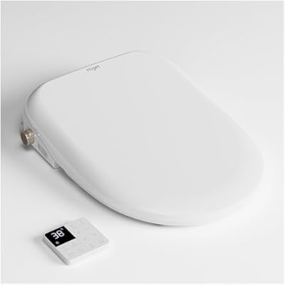 Bidet Toilet Seat Elongated,Instant Heating, Feminine Wash And Front And Rear Wash, Adjustable Temperature, Wireless Remote Control, Self-Cleaning Nozzle, LED Light, Slow-Down Function,Easy To Install